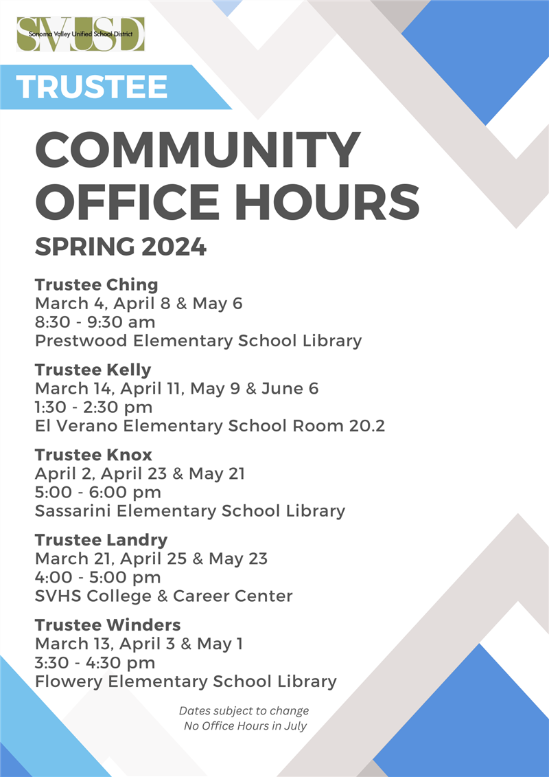  Trustee Office Hours